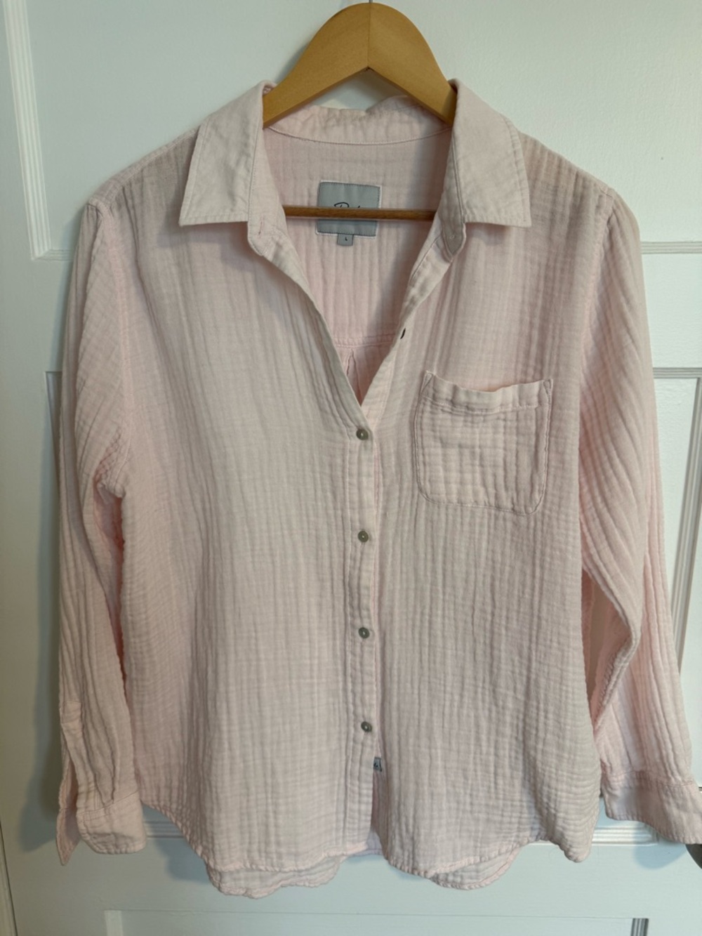 Rails Pale Pink Gauze Shirt
